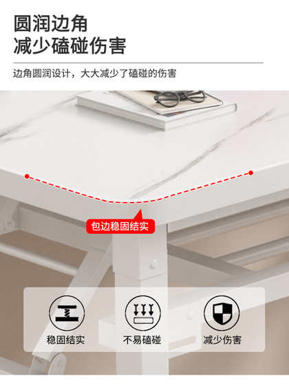 折叠电脑桌家用卧室书桌办公桌学生写字桌出租屋免安装长方形桌子