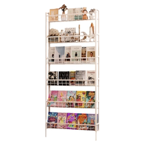 Wall storage rack bookshelf behind the door wall hanging childrens iron art ultra-thin sandwich narrow cabinet iron art simple storage cabinet