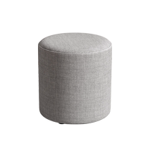 Changing shoes stool for home door-to-door wearing shoes stool small stool solid wood sofa stool round stool net red short stool cloth art mound