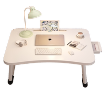 Bed Small table Students Dormitory Upper Bunk Bed Learn Table Folding Table Simple Notebook Computer Desk Home Kang Desk Children Writing Homework Drawing Desk Sloth Bedroom Floating Window Sitting Area Small Table Board