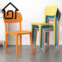 Dining chair household backrest chair thickened restaurant dining chair sedentary plastic chair modern simple food stall chair learning chair