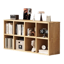 All solid wood bookshelf floor-to-ceiling storage rack integrated wall kindergarten grid cabinet living room storage storage home bookcase