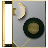 Аннотация Light Luxury Power Distribution Box Декоративная картина настенные электрические ворота для покрытия современной минималистской электрической коробки с минималистским пульсом висят