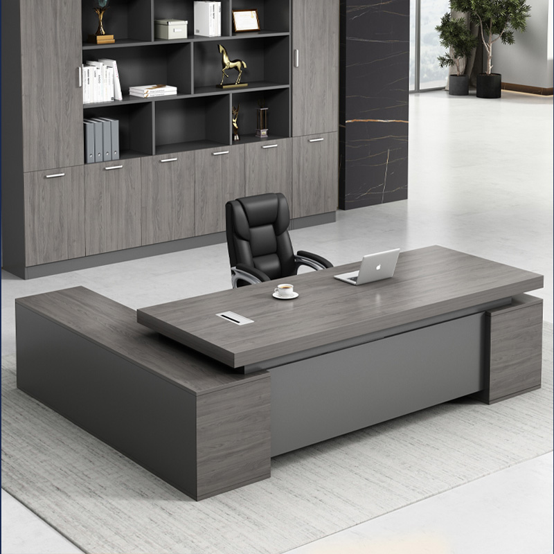 Boss Desk Chair Portfolio Minimalist Modern Manager President Table Double Cabinet Big Bandae Single Office Furniture