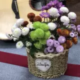 Соломенный креативный цветочный горшок, плетеная портативная корзина