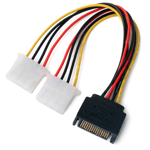 sata 15pin turn two large 4Pin IDE power cables sata 10% Two power cords