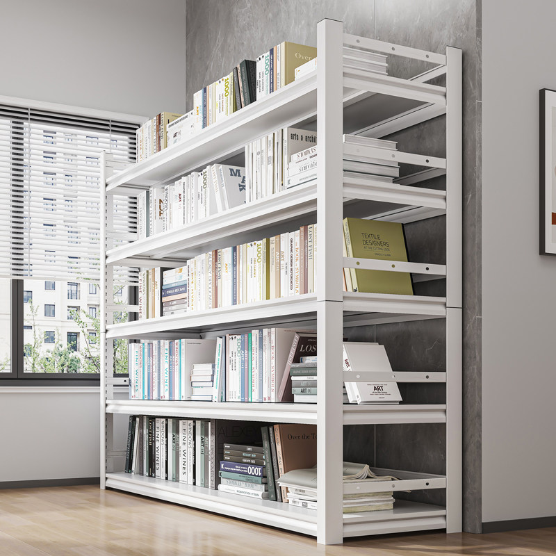 Shelf-shelf multilayer floor-floor home living room containing shelf lockers leaning against wall Iron art Easy bookshelves-Taobao