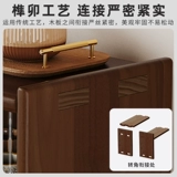 Туалетный столик из цельного дерева, ящик для хранения косметики, настольный шкаф для ухода за кожей, пылезащитный стеллаж для хранения, столешница, шкаф для хранения большой емкости