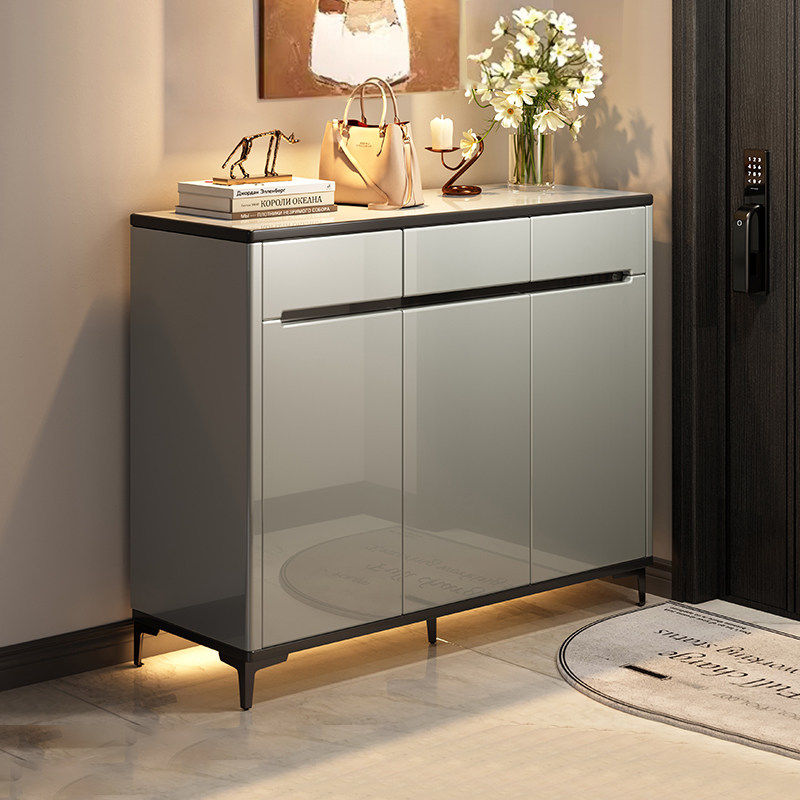 Light and luxurious shoe cabinet Home doorway Entry into the family Xuanguan Cabinet Integrated 2023 New Burst Balcony High-end Containing Lockers-Taobao