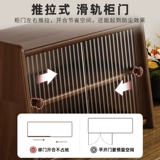 Туалетный столик из цельного дерева, ящик для хранения косметики, настольный шкаф для ухода за кожей, пылезащитный стеллаж для хранения, столешница, шкаф для хранения большой емкости