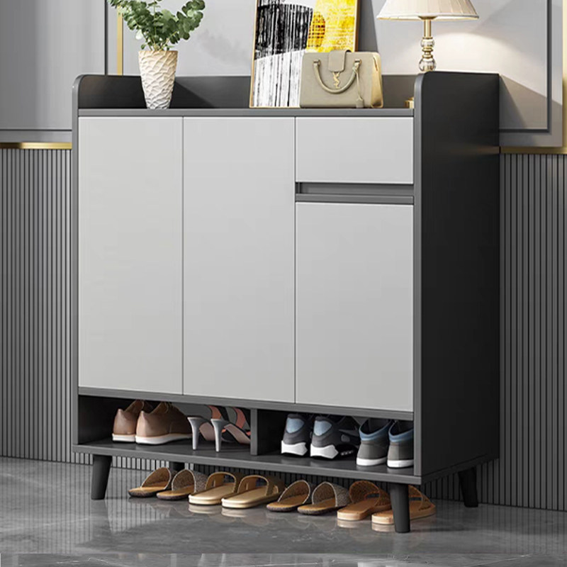 Light Extravagant Shoe Rack Home Doorway Entrance 2023 New exploits Small family Mist Grey Containing Province Space Indoor Shoe Cabinet-Taobao