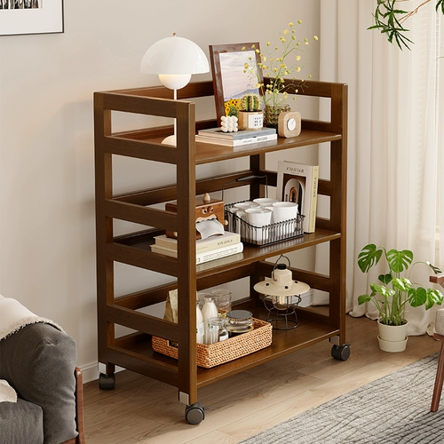 Диван из натурального дерева, универсальная многослойная тележка, система хранения