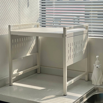 Kitchen Microwave Oven Shelve Domestic Multilayer Oven Bracket Sub multifunctional double table top table electric cooker containing frame