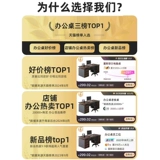 Простой современный двойной компьютерный стол цвета европейского черного дуба. Экономичная комбинация стола для сотрудников, которую можно установить дома.