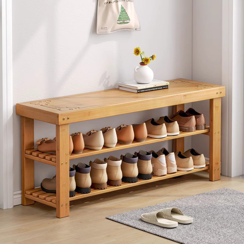 Changing shoes stool Home Doorway Shoe Cabinet Bench stool One-seat Sitting Little Stool Starter minimalist wearing shoes stool Nangzhu Shoe Rack-Taobao