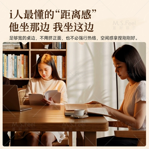 Полностью твердое дерево гостиная длинная стола для чтения. Учебное стол дома двойной стол.