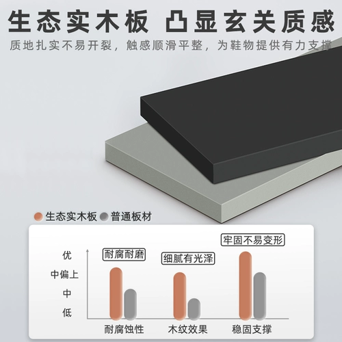 Шкаф для обуви из цельного дерева, входной шкаф для дома, встроенный шкаф для хранения большой емкости, новая популярная полка для обуви 2024 года