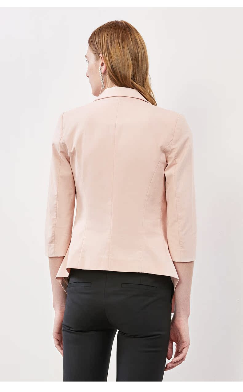 Ainos Ya Shi áo hai dây tay áo hai dây Slim nữ 2018 mùa xuân mới áo khoác cotton nữ 70221347 áo khoác blazer nữ