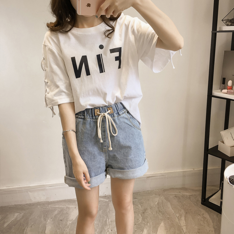 Thai sản Hàn Quốc phiên bản của XL phụ nữ mang thai T-Shirt ngắn mùa hè nửa tay áo sơ mi chất béo mm là mỏng nữ ngắn tay t-shirt phụ nữ mang thai