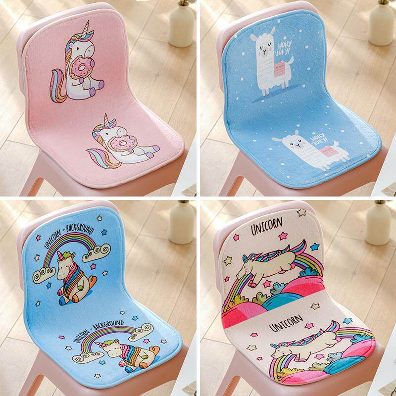 Winter kindergarten classroom plastic chair cushions small chair thickened heightening cartoon backrest integrated stool fart cushion