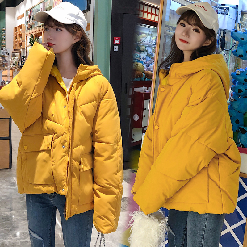 【加厚保暖】2019冬新款女小黄鸭小个子羽绒棉短上衣火棉服外套Q1