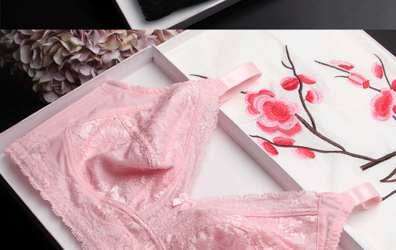 Ngực lớn ngực nhỏ cup đầy đủ áo ngực siêu mỏng XL không có vòng thép không có bọt biển ngực mỏng đồ lót ngực phụ nữ áo lót không dây triumph