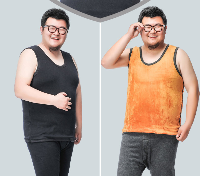 Nam béo cộng với béo XL áo ấm thêm cực lớn cộng nhung dày đồ lót nhiệt hàng đầu áo thể thao mùa đông áo ấm nam trung niên