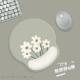 Мышиная подушка ★ Daisy Blooms (зеленый) | Подушка для запястья мыши | HZ-910