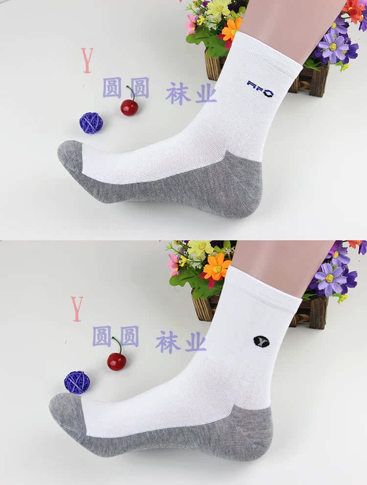 10 đôi vớ nam mùa xuân và mùa hè mỏng cotton vớ nam cotton khử mùi mồ hôi trắng trắng đáy đôi tất nam tất kháng khuẩn khử mùi