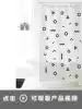 Simple ins Nordic powder room shower curtain cloth waterproof mildew bathroom curtain Door curtain partition window Geometric figure letters