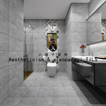 Nordic retro cement brick 600X600 Living room Restaurant wall tiles 300X600 grey non-slip abrasion resistant antique brick