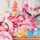 [Обновленная версия] SET-PINK [Стоматологический кровать/медицинский кровать/дефибр/щенок/маска+термометр]