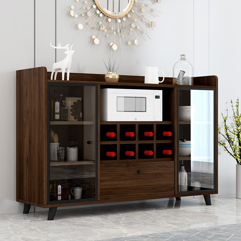 Dining cabinet wine cabinet integrated by wall multifunctional containing cabinet modern minimalist living-room tea water cabinet kitchen cabinet light and luxurious