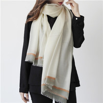 Lightweight foreign white scarf light and soft cashmere scarf shawl women winter scarf warm