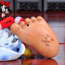 Peach wood carving hand play play a fathers birthday gift contentment