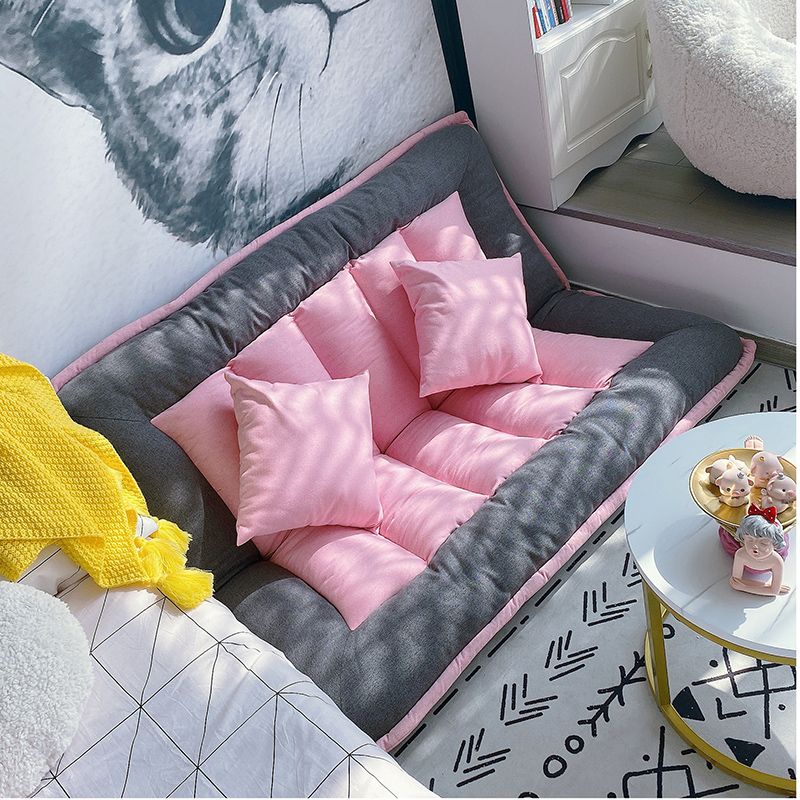 Deep Gray and Pink