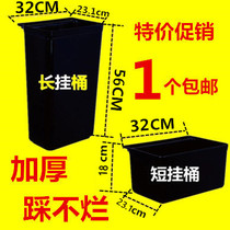 Thickened dining car waste residue bucket service car long and short barrel trolley trash can Hotel tableware collection bucket