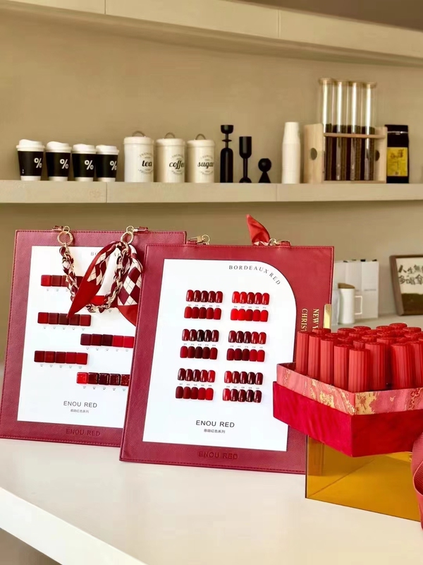 Enou-Enou 30-Color Small Round Bottle Lipstick Gel New Year Red Christmas Red One Color One Registration for Nail Salons Exclusive Use Enou-Enou 30-Color Small Round Bottle Lipstick Gel New Year Red Christmas Red One Color One Registration for Nail Salons Exclusive Use