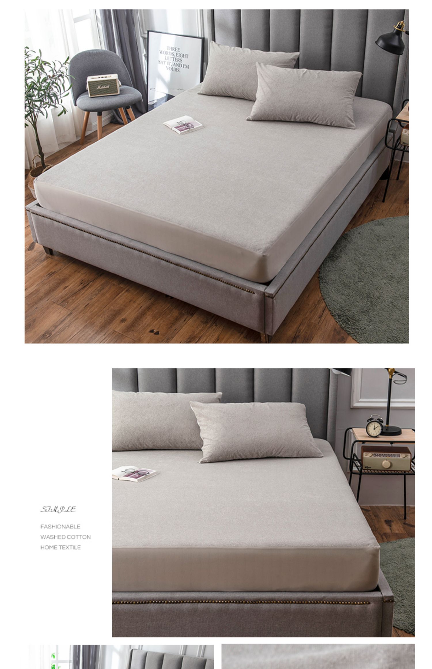 Nệm chống thấm cotton cotton đơn trải giường trải giường chống tiết niệu Simmons nệm phủ bụi - Trang bị Covers ga chun bọc giường spa