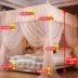 Telescopic 1,5m ba cửa lưới tòa sàn thép không gỉ đứng 1.8m giường đôi đơn giản nhà phong cách châu Âu - Lưới chống muỗi màn gấp gọn Lưới chống muỗi