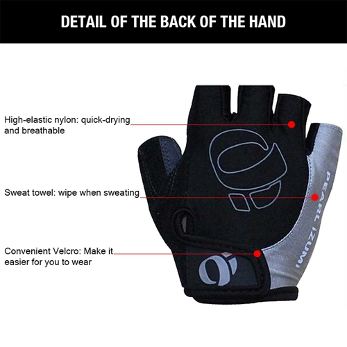 1PAIR HALF FINGING GLOVE ANTSLIP ANTI-SWEAT GEL B