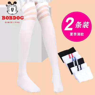Girls stockings summer thin knee princess children's long socks student stockings mid-tube socks half high football socks