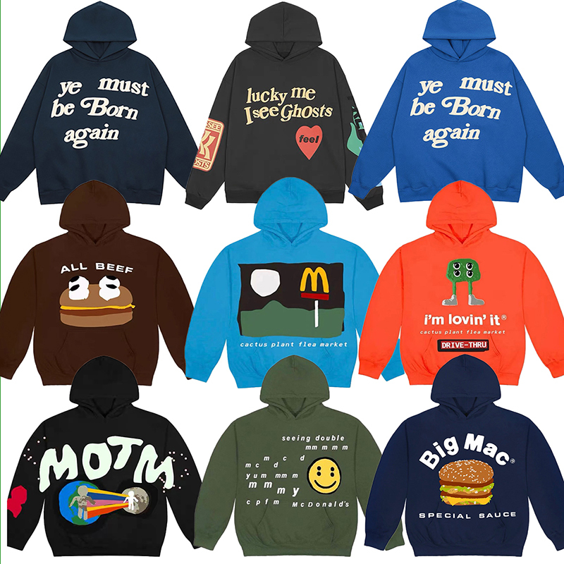 Cpfm Cho Kanye Reborn Casual Fleece Loose Fit Couple Fog Hooded Sweatshirt Unisex Autumn Winter Jacket