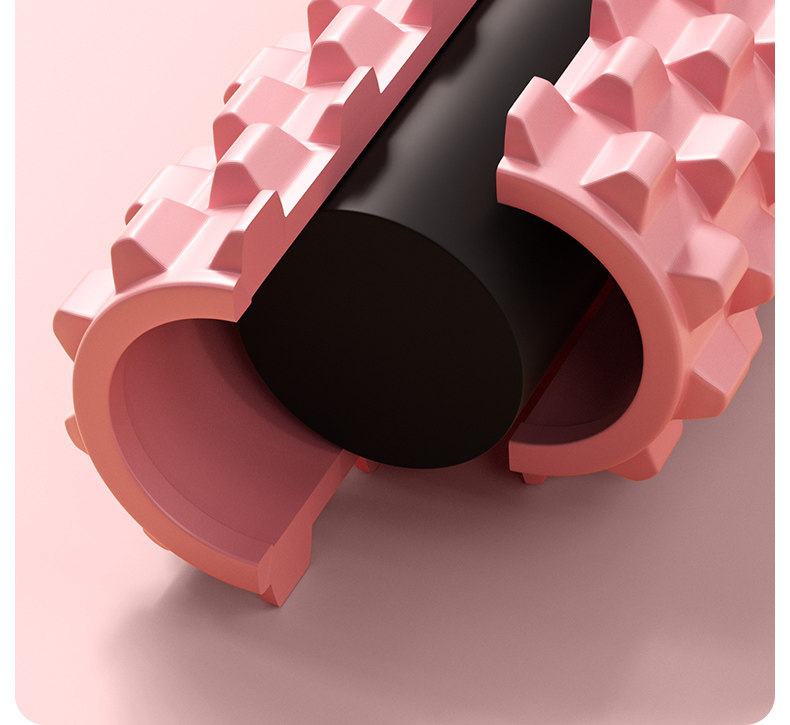 Пена роликовые 专业泡沫轴肌肉放松狼牙eva实心健身按摩泡沫滚筒瑜伽柱硬筋膜轴