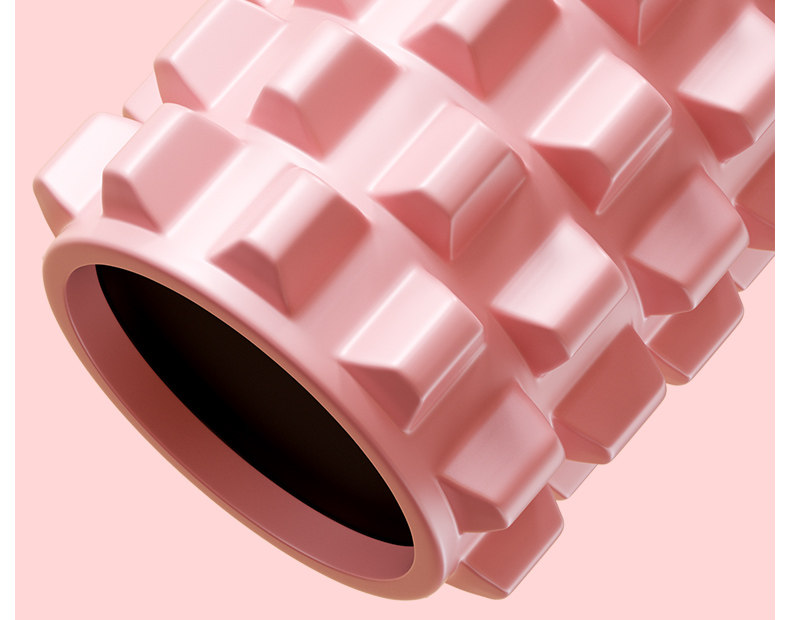 Пена роликовые 专业泡沫轴肌肉放松狼牙eva实心健身按摩泡沫滚筒瑜伽柱硬筋膜轴