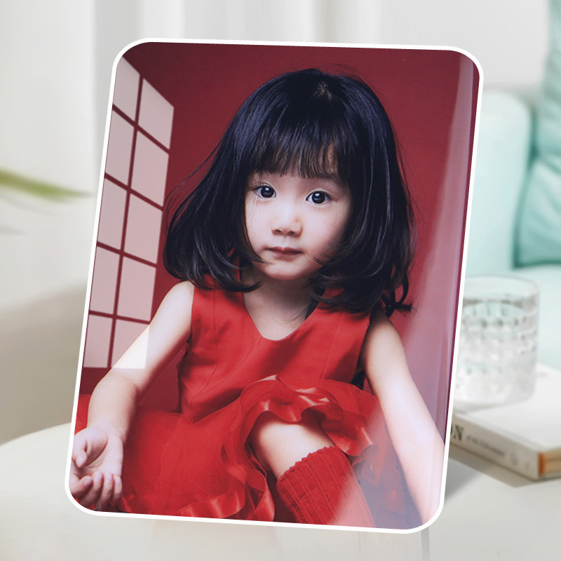 7-48 inch Lafite print set-up table making baby photo family photo custom wedding photo rinse round photo frame