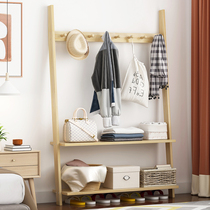 Xinghe home edge solid wood hanger against the wall floor bedroom simple storage rack coat rack hanging bag home