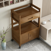 Tea cabinet sideboard cabinet solid wood kitchen living room cabinet locker storage cabinet against the wall and glove cabinet simple