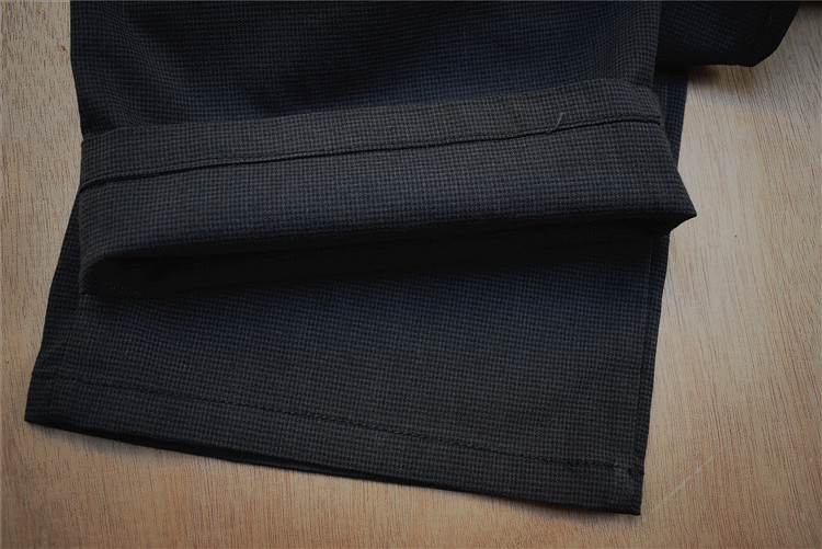 Quần nam 32-33 yard cotton lỏng thẳng phần mỏng lưới kiểm soát eo cao kinh doanh quần tây giản dị thời trang nam cao cấp