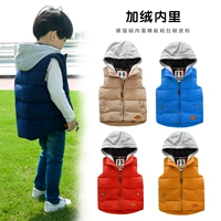 Áo vest trẻ em mùa xuân dày lên cho bé gái mới vest vest cotton mùa xuân và mùa thu mẫu bé trai Hàn Quốc vest bé áo gile bé gái hàng độc